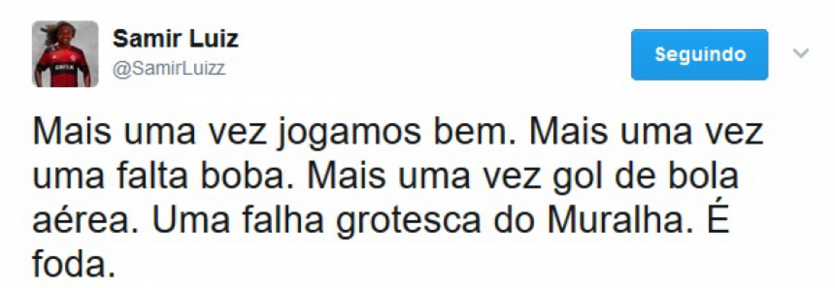 Comentários ironizam falha e fazem piadas com Alex Muralha