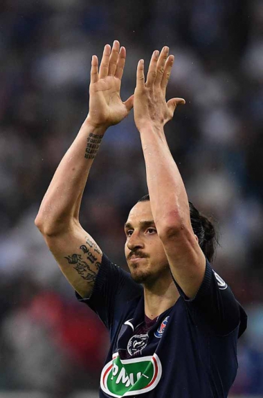 7º) O gigante sueco Zlatan Ibrahimovic tem 48 gols na história da Champions. A maioria deles pelo PSG: 20. Ele também defendeu no torneio Ajax, Juventus, Inter de Milão, Milan e Barcelona