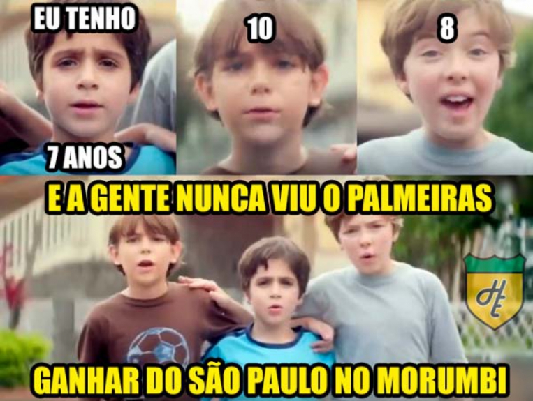 Os melhores memes da vitória do São Paulo sobre o Palmeiras