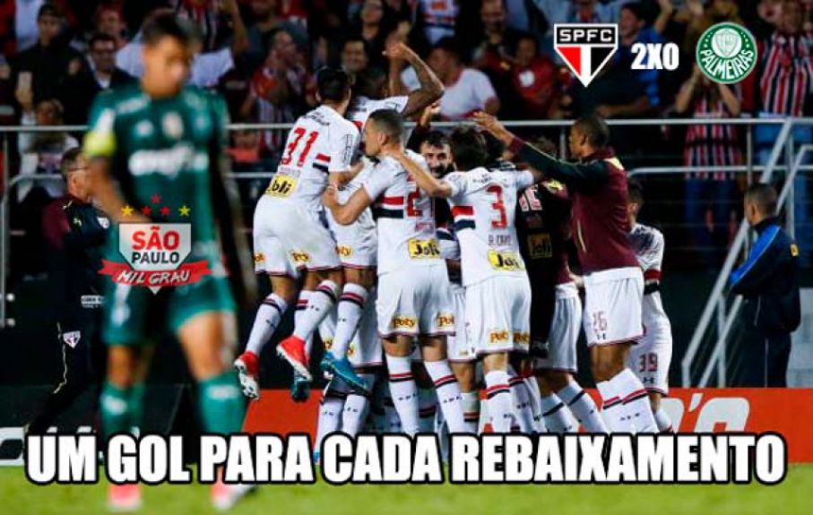 Os melhores memes da vitória do São Paulo sobre o Palmeiras