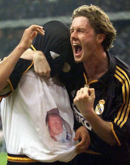 Na final de 1999, o Real Madrid fez 3 a 0 no Valencia em uma final caseira. O inglês McManaman acertouy um sem pulo de fora da área para deixar a sua marca