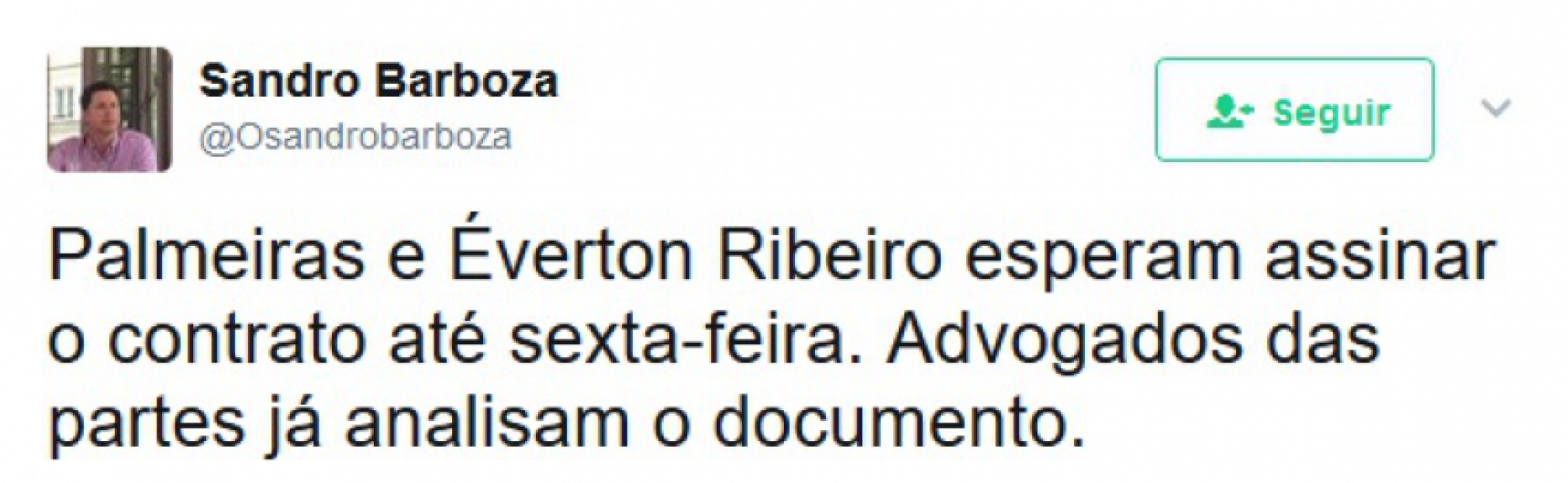 Prints mostram palmeirenses apostando na contratação de Éverton Ribeiro
