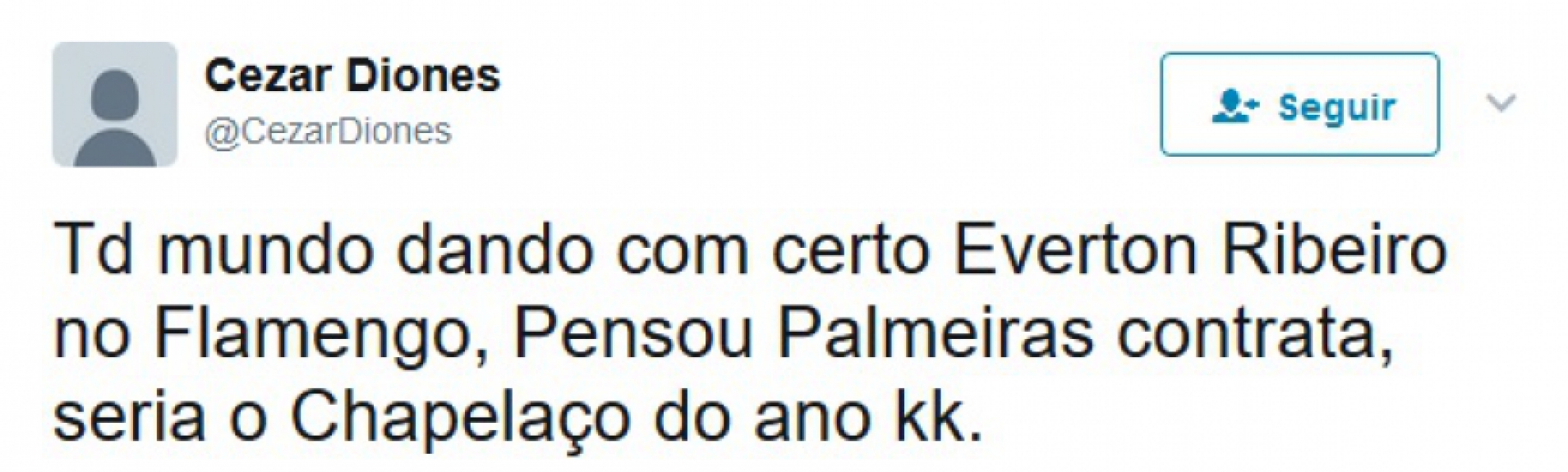 Prints mostram palmeirenses apostando na contratação de Éverton Ribeiro