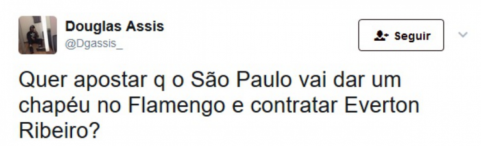 Torcedores do São Paulo também tinham certeza do 'chapéu'