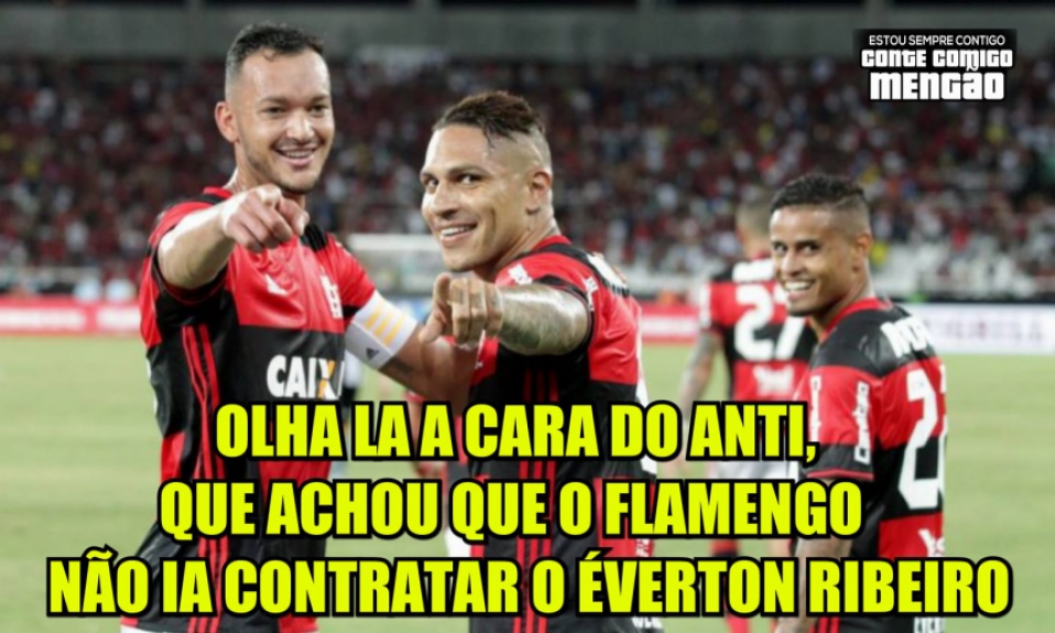 Acerto de Éverton Ribeiro com Flamengo rendeu memes na web