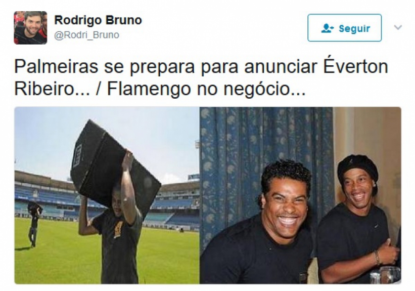 Acerto de Éverton Ribeiro com Flamengo rendeu memes na web