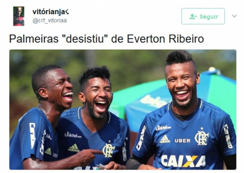 Acerto de Éverton Ribeiro com Flamengo rendeu memes na web