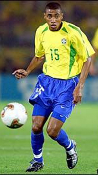 Kleberson na Copa de 2002