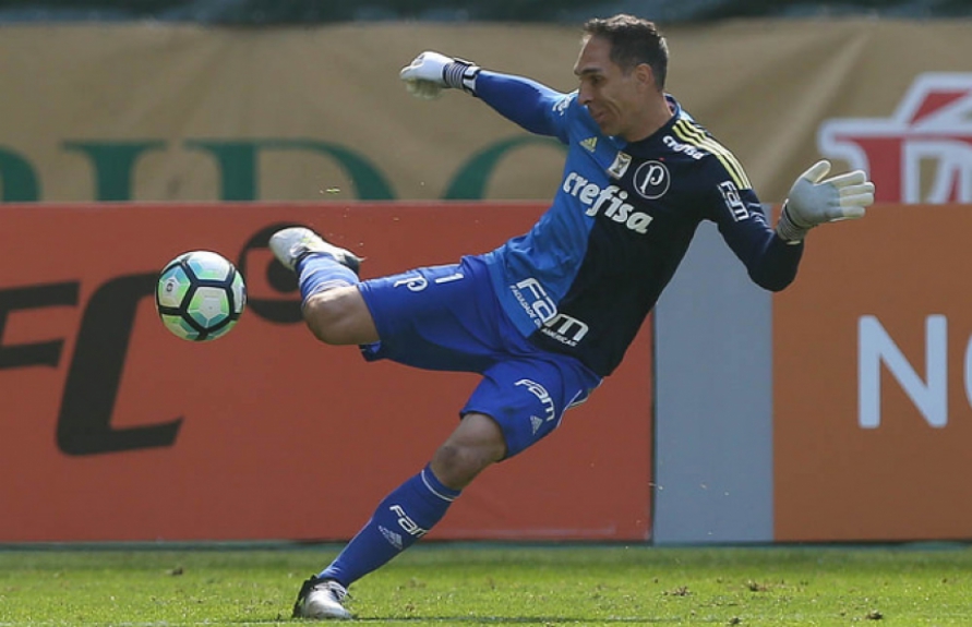 Fernando Prass durante sua última partida como titular, diante do Vitória