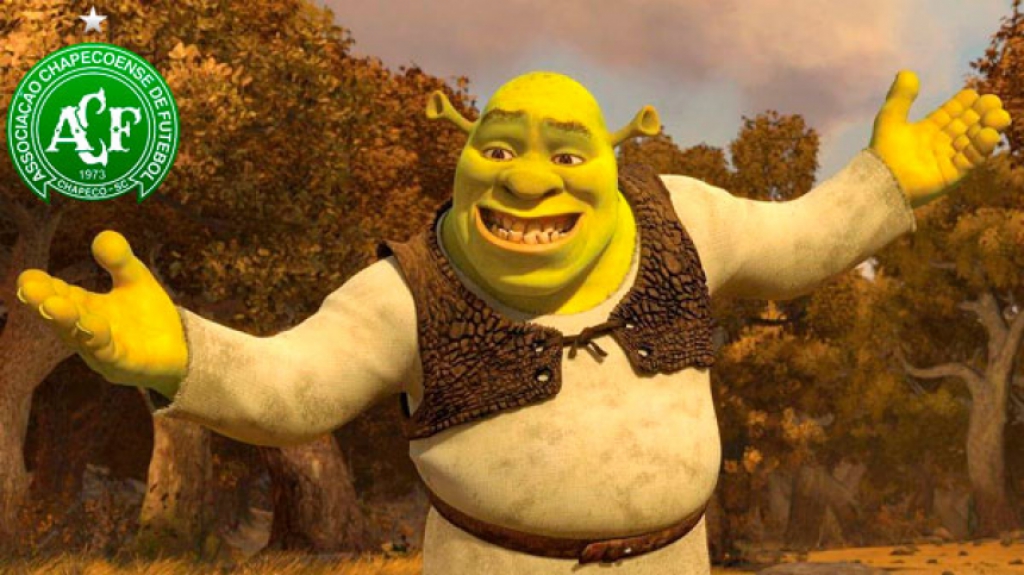 Shrek (Chapecoense) - Ambos são verdes, conhecidos mundialmente e o time é tão feio quanto o personagem. Apesar de ogros, são amados por todos!