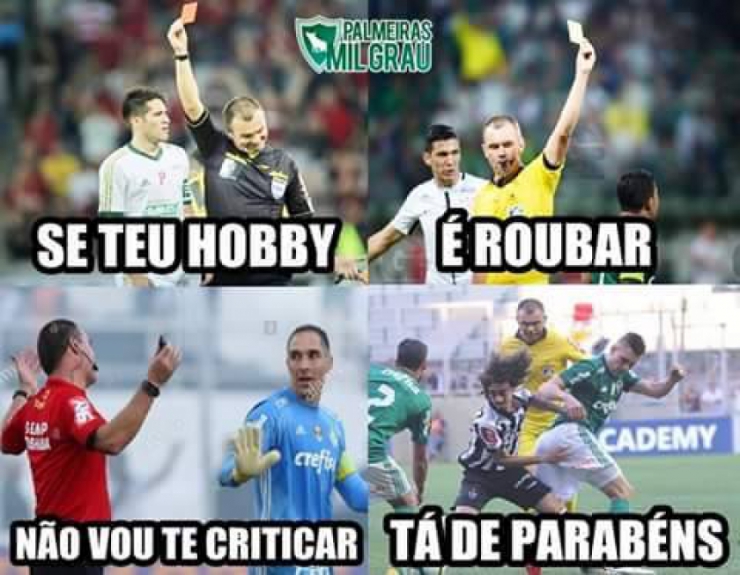 Memes que expõe a fúria de palmeirenses com Vuaden