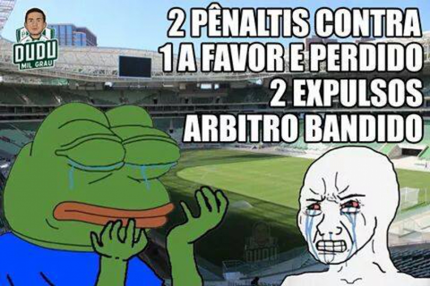Memes que expõe a fúria de palmeirenses com Vuaden