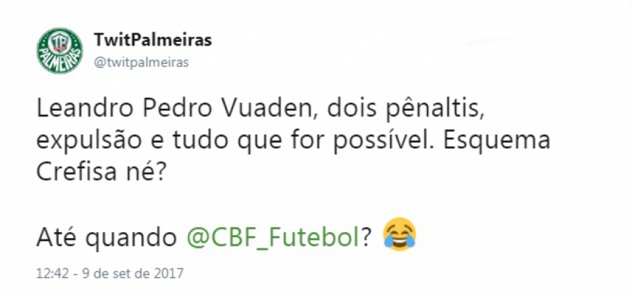 Memes que expõe a fúria de palmeirenses com Vuaden