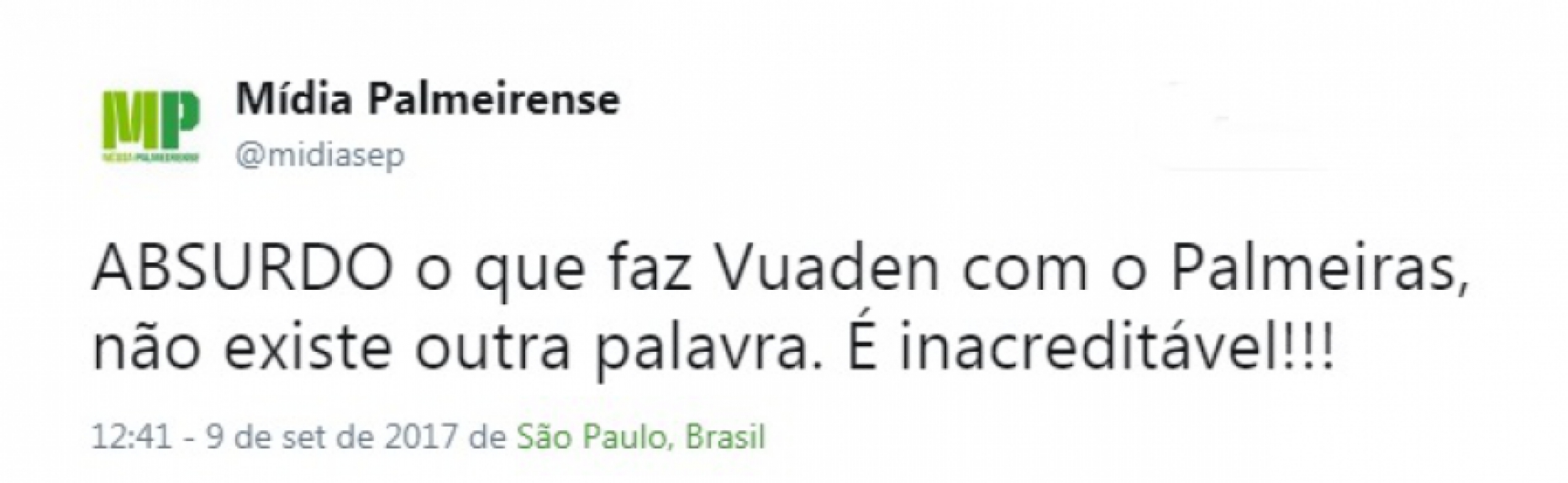 Memes que expõe a fúria de palmeirenses com Vuaden