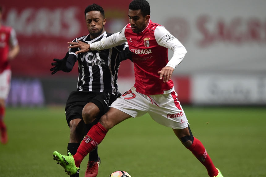 O zagueiro Marcelo Goiano completou a lista de brasileiros em campo pelo Braga. O xerifão da defesa do time português é o capitão do Braga e segurou bem a defesa