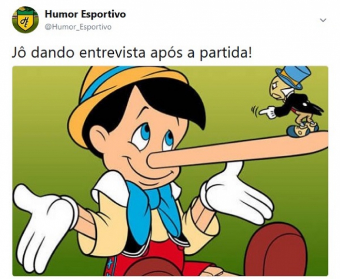 As brincadeiras que fizeram sucesso nas redes sociais após os jogos da 24ª rodada do Brasileirão