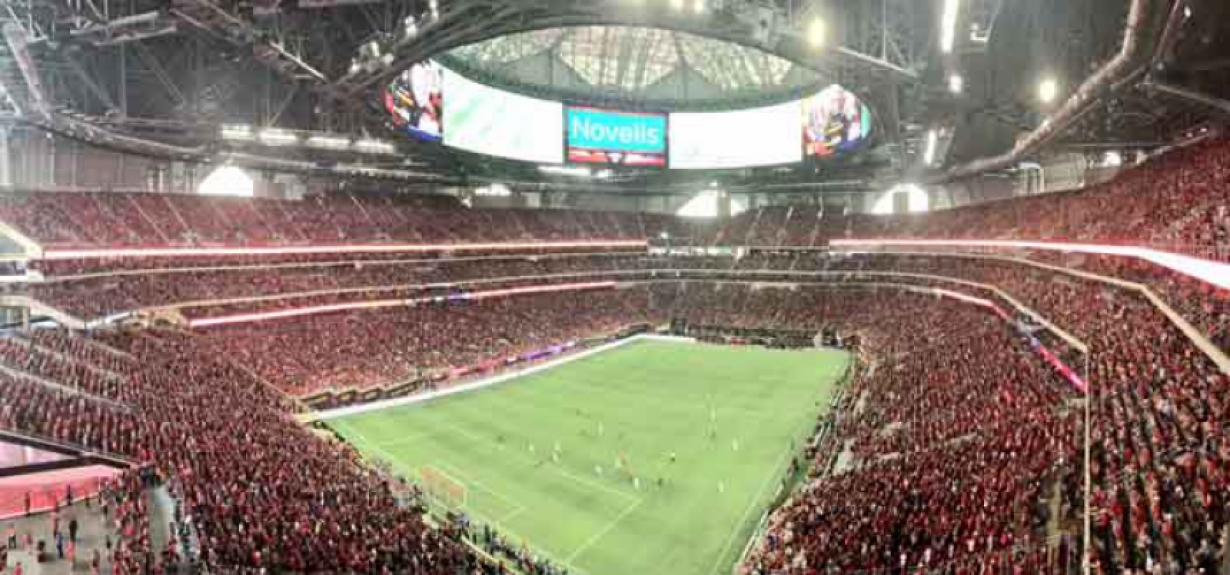 novo estádio de Atlanta, inaugurado com recorde de público na MLS