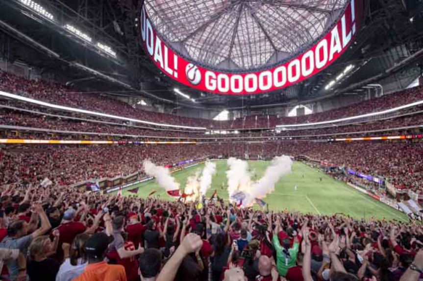 novo estádio de Atlanta, inaugurado com recorde de público na MLS
