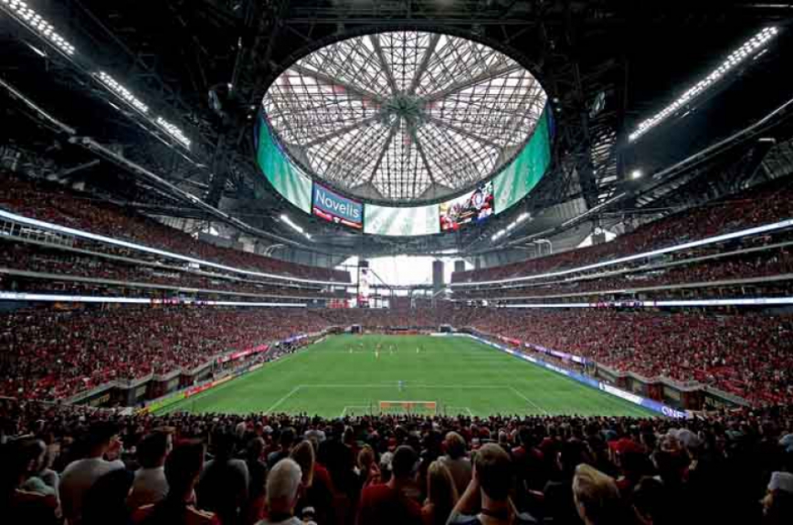 novo estádio de Atlanta, inaugurado com recorde de público na MLS