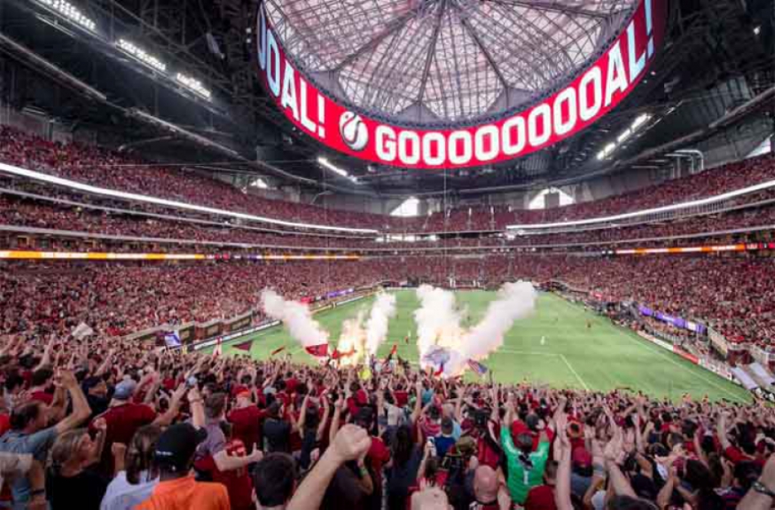 novo estádio de Atlanta, inaugurado com recorde de público na MLS