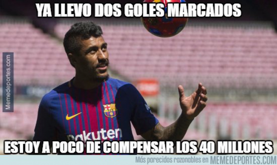 Internet se rendeu ao futebol de Paulinho após 6 a 1 do Barcelona sobre o Eibar