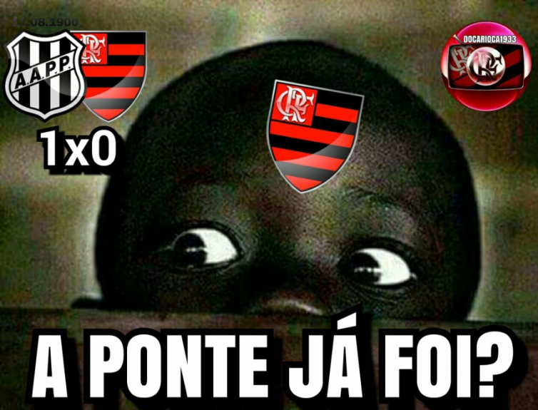 Flamengo sofre com zoações após derrota para Ponte Preta
