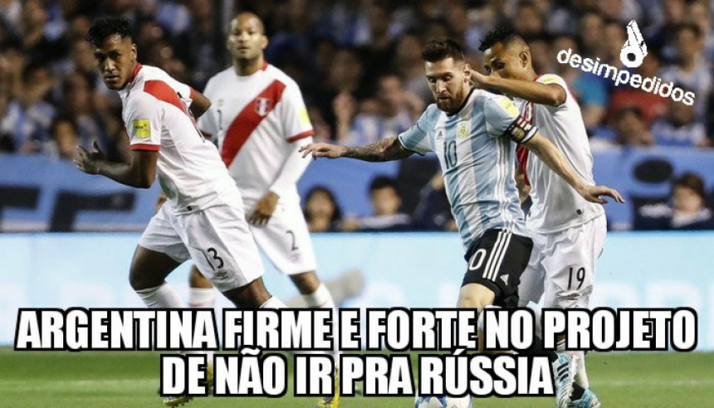 Risco da Argentina ficar fora da Copa do Mundo rende memes