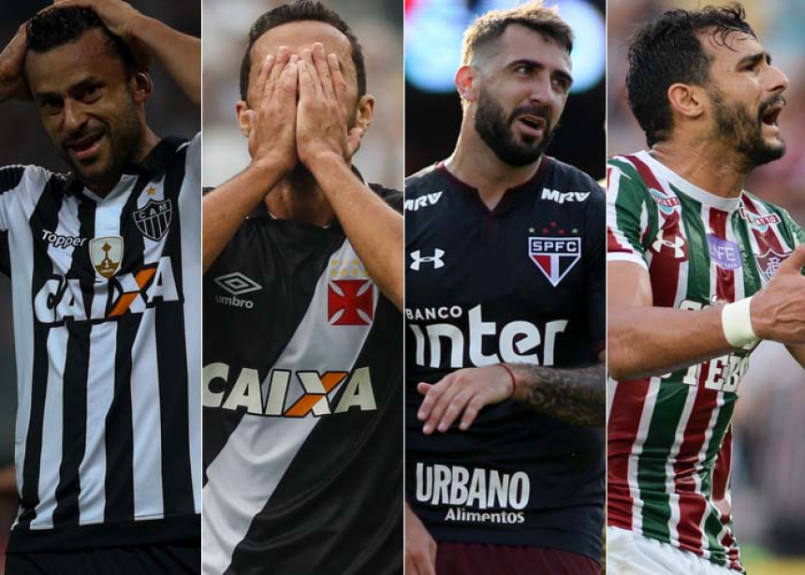 Montagem - Atlético-MG, Vasco, São Paulo e Fluminense