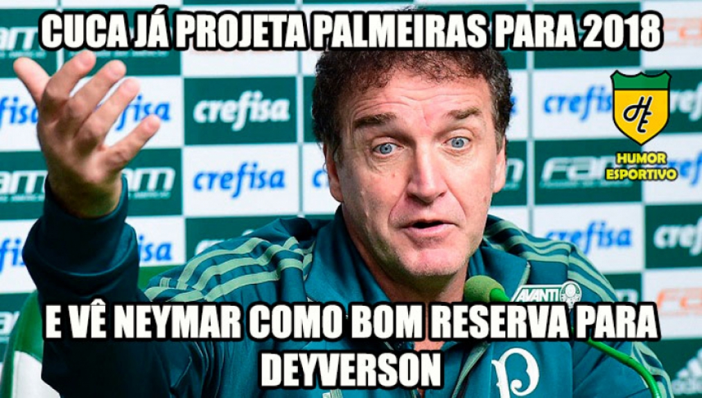 Memes brincam com Neymar após foto do jogador com camisa do Palmeiras