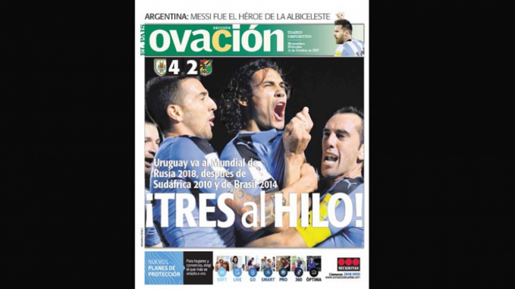Ovación - capa do Uruguai