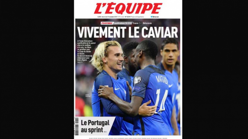 L'Équipe - classificação da França