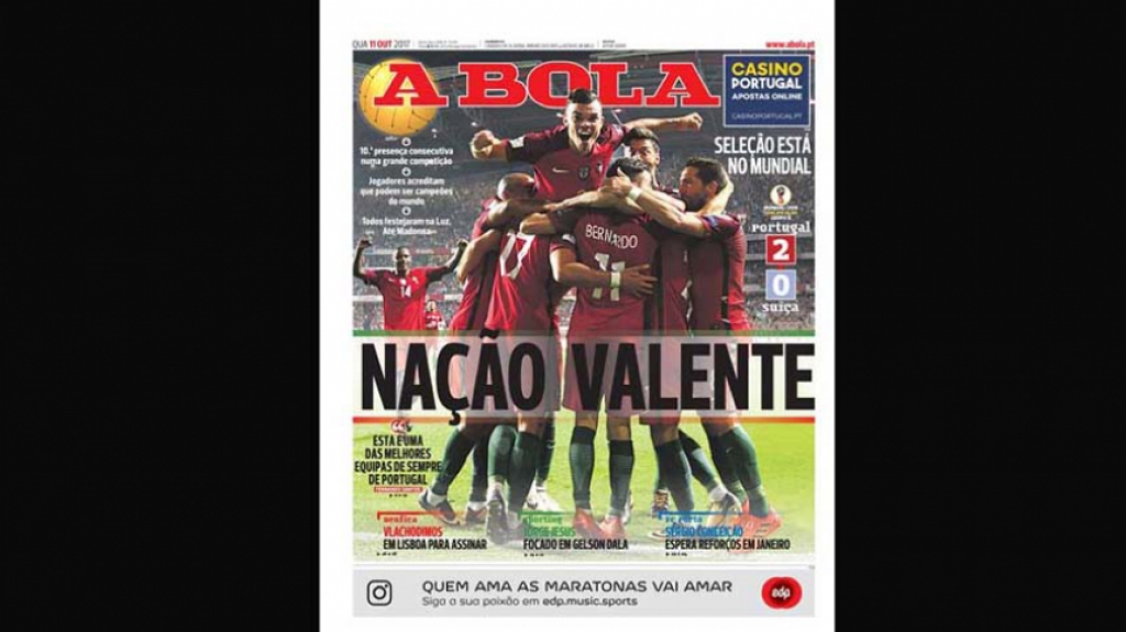 A Bola - classificação de Portugal