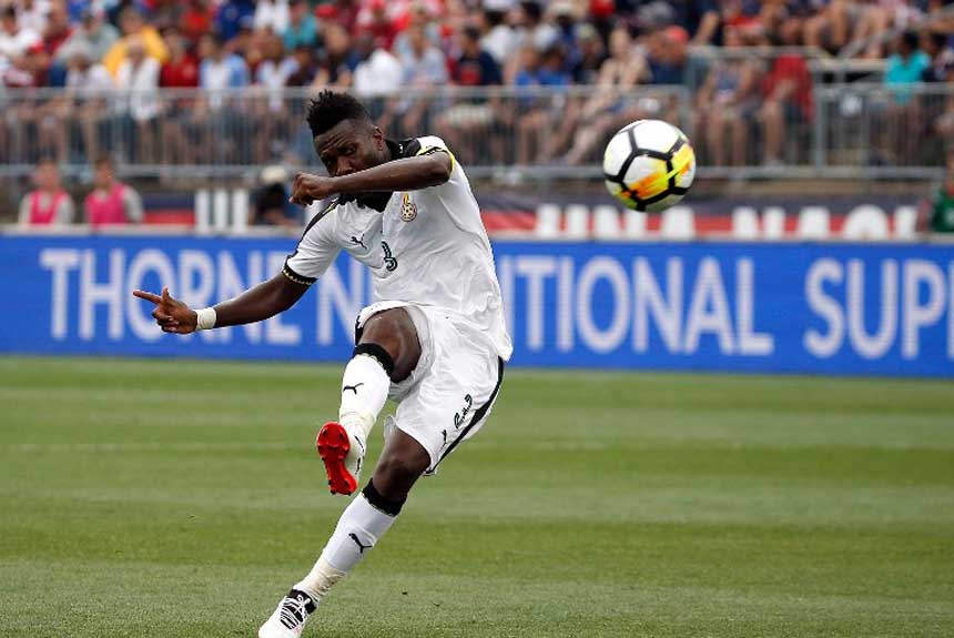 Outro ganês que não vai ao Mundial é o atacante Asamoah Gyan, de 31 anos
