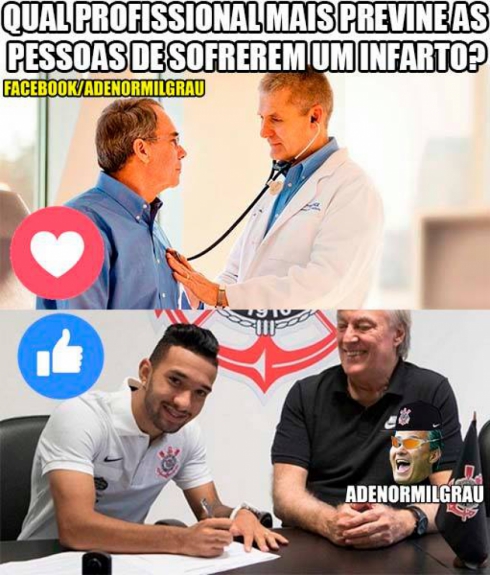 Humor Esportivo: os melhores memes da vitória do Corinthians diante do Coxa