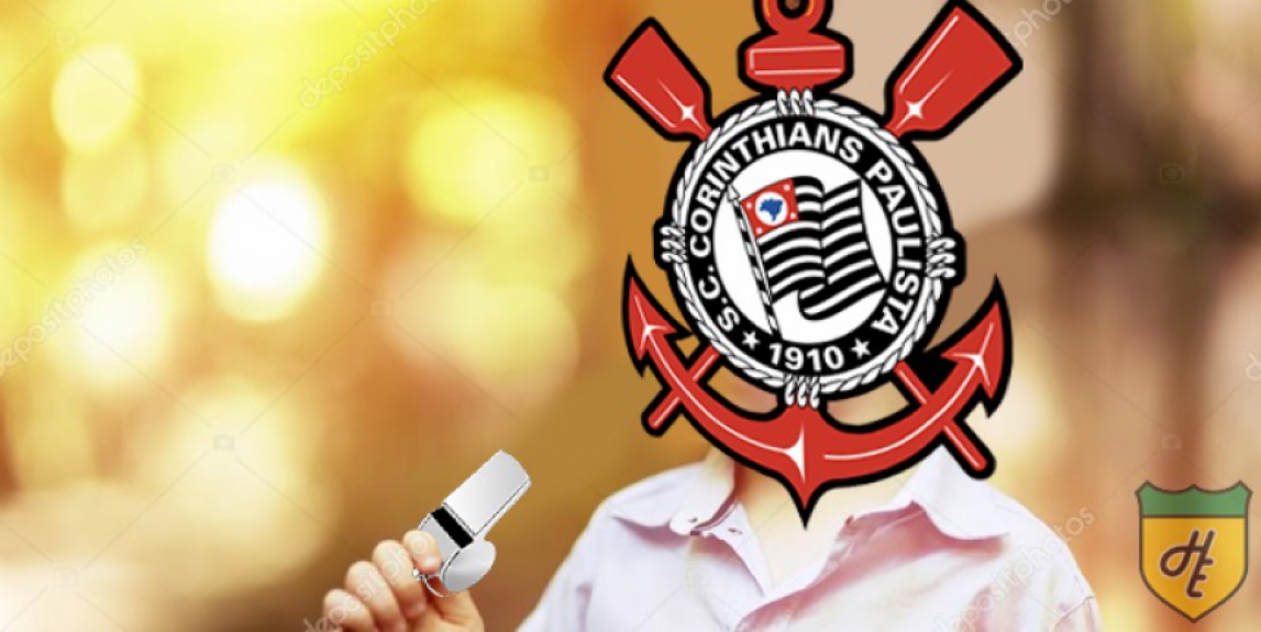 O pequeno Corinthians agora pode finalmente imitar seus ídolos: ganhou um belo apito