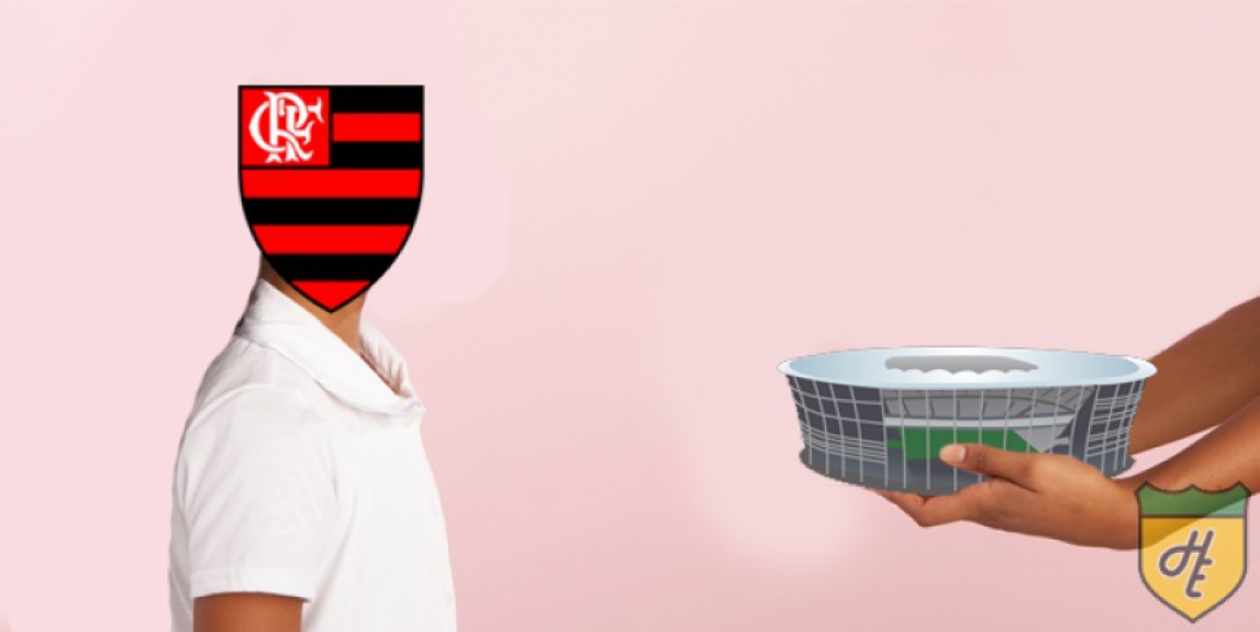 O Menguinho ganhou um estádio bem legal da mamãe Portuguesa da Ilha