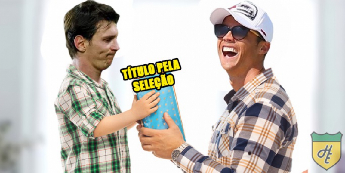 Papai Cristiano Ronaldo atendeu o sonho do pequeno Messi