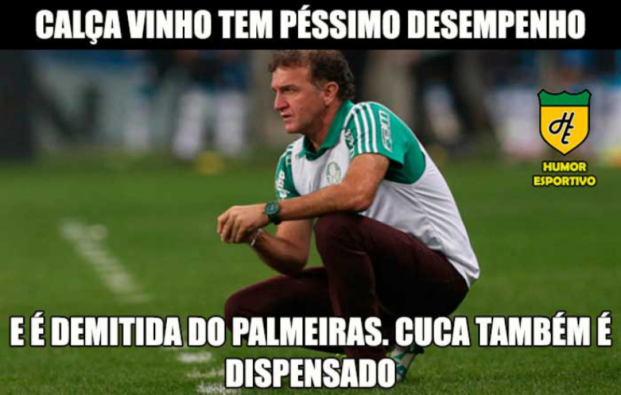 Cuca caiu: internautas brincam com fim da segunda passagem do treinador pelo Palmeiras