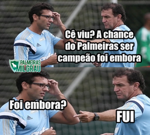 Cuca caiu: internautas brincam com fim da segunda passagem do treinador pelo Palmeiras