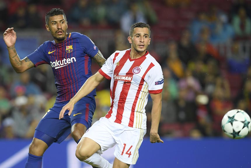 Paulinho - Titular na vitória do Barcelona sobre o Olympiacos, o meia brasileiro teve boa atuação no Camp Nou e por pouco não deixou seu gol no triunfo por 3 a 1.