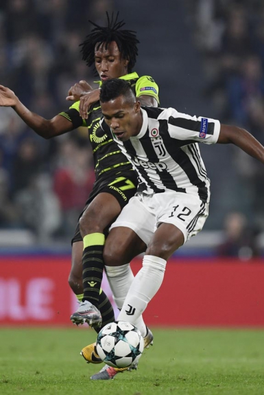 Alex Sandro - O lateral brasileiro da Juventus começou mal a partida com o Sporting: marcando gol contra, o único dos portugueses na vitória da Juve por 2 a 1.