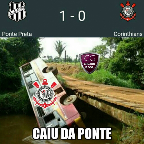 Os melhores memes da derrota do Corinthians para Ponte Preta
