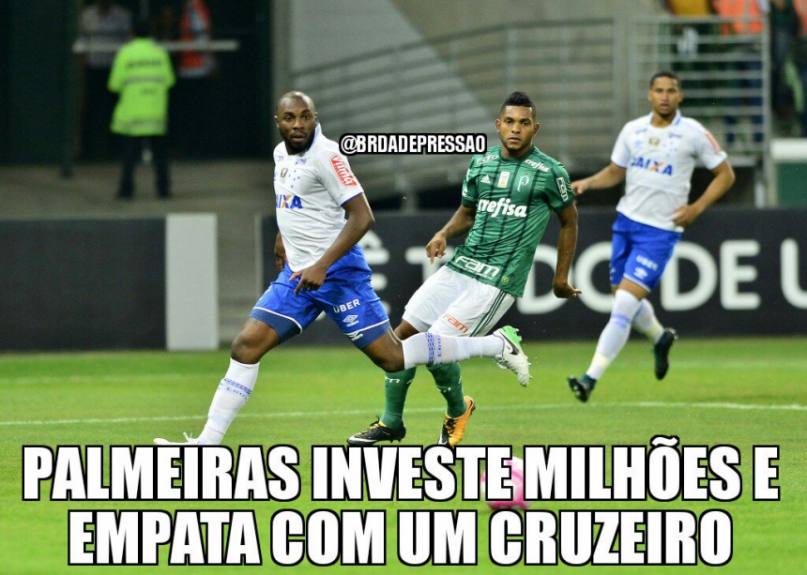 Memes: Palmeiras 2 x 2 Cruzeiro