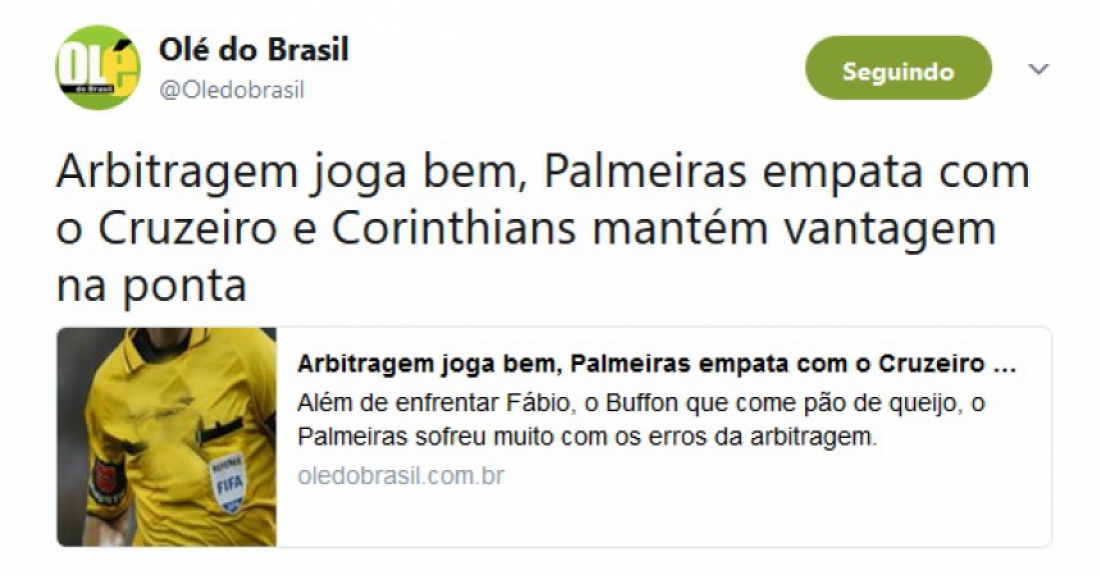 Memes: Palmeiras 2 x 2 Cruzeiro