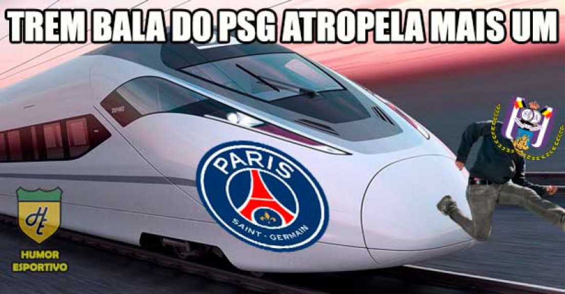 4ª rodada da Champions: memes de PSG 5 x 0 Anderlecht