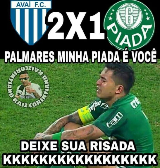 Os melhores memes de Avaí 2 x 1 Palmeiras