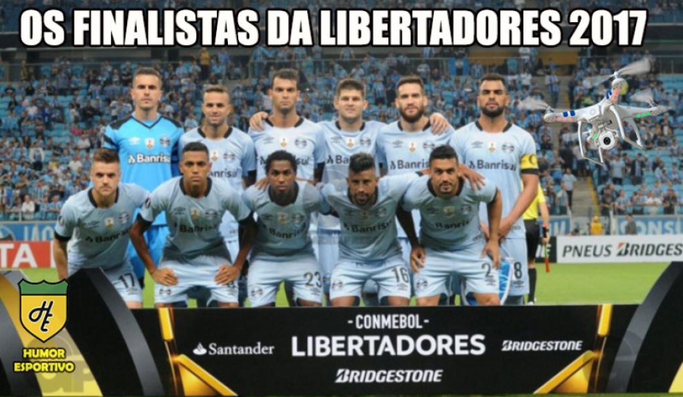 Brincadeiras envolvendo o uso de drones pelo Grêmio tomaram conta das redes sociais