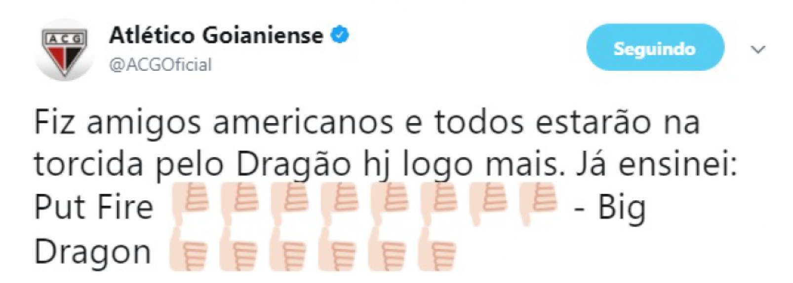 Aula de inglês também faz parte do grande repertório do Dragão