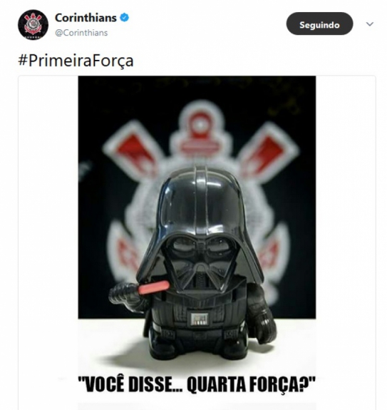 E a história que o Corinthians era a quarta força de São Paulo não foi esquecida após o título do Campeonato Paulista