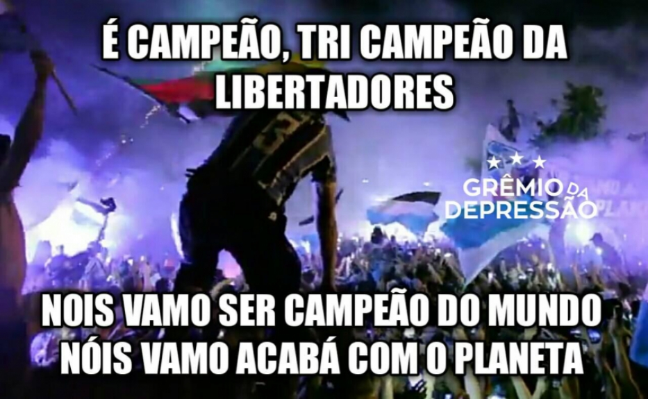 Torcedores do Grêmio tiram onda com conquista da Libertadores